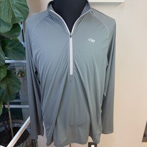 Outdoor Research Echo Long Sleeve Zip Tee 1/4 Zip XL